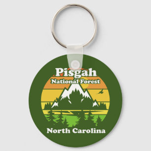 Porte-clés Forêt nationale de Pisgah vintage Caroline du Nord