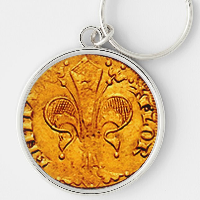 PORTE-CLÉS FORINT ANTIQUE OR FLORENTIEL (Devant)