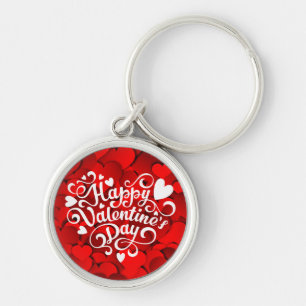 Porte-clés Forme cardiaque Heureuse Sainte-Valentin-23803