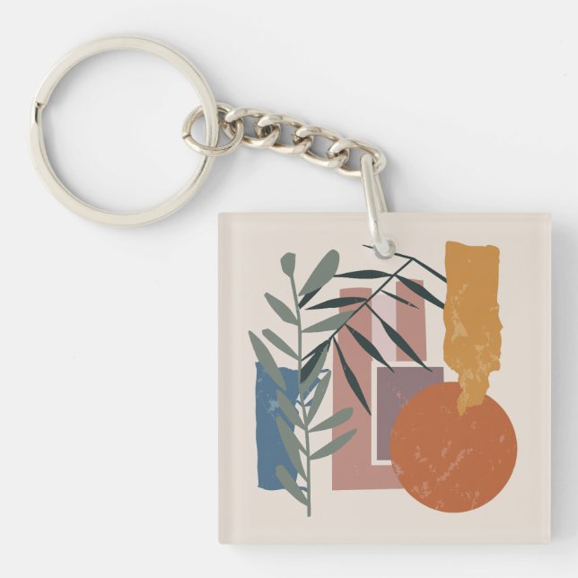 Porte-clés Formes Et Étapes patinées (Devant)