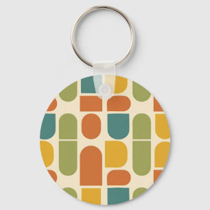 Porte-clés Formes organiques de style moderne du milieu du si
