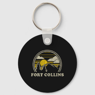 Porte-clés Fort Collins Colorado Co T Shirt Vintage Randonnée