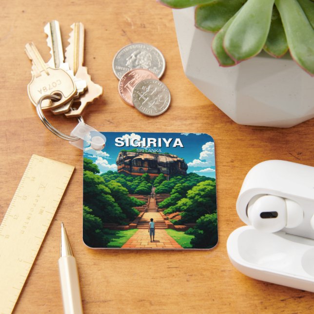 Porte-clés Forteresse rocheuse de Sigiriya Sri Lanka (Bureau)