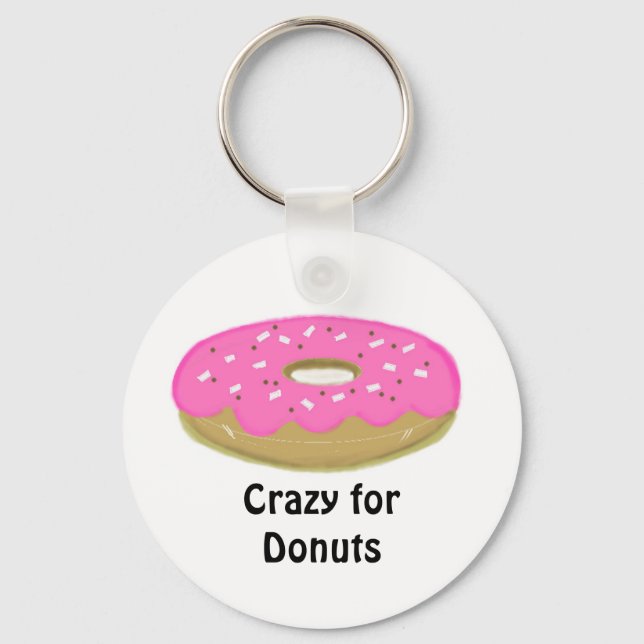 Porte-clés Fou de Donuts (Recto)