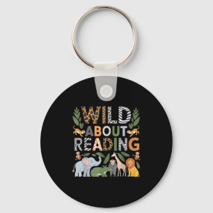 Porte-clés Fou de lecture de livres et bibliophile