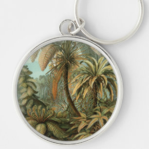 Porte-clés Fougères Palmier Antique Botanique Fougères Art