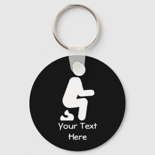 Porte-clés Foutaise de Personnaliser POOP Funny