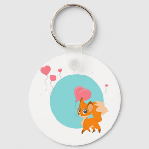 Porte-clés Fox avec le porte - clé de ballon