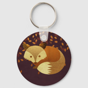 Porte-clés Fox mignon d'automne