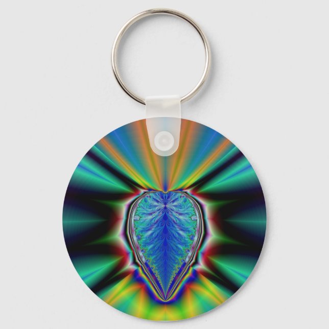 Porte-clés Fractale cardiaque (Recto)