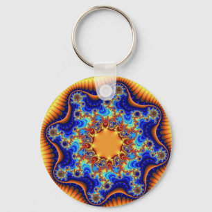 Porte-clés Fractalscope céleste