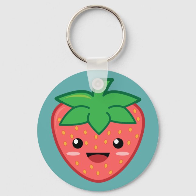 Porte-clés Fraise (Recto)