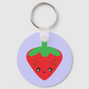 Porte-clés Fraise Kawaii