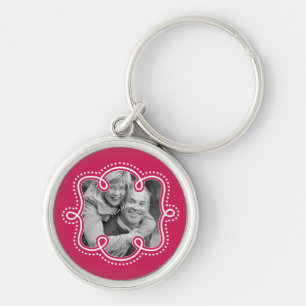 Porte-clés Framboise mignonne de cadre de griffonnage de PIC