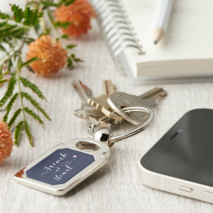 Porte-clés Français À Heart Keyring, France