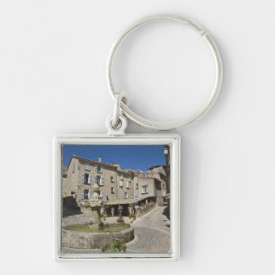Porte-clés France, Provence, Valensole. Les touristes à la d