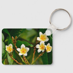 Porte-clés Frangipani jaune