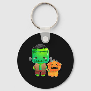 Porte-clés Frankenstein et chien citrouille Halloween