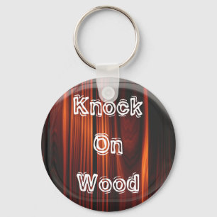 Porte-clés Frapper sur Porte - clé de bois