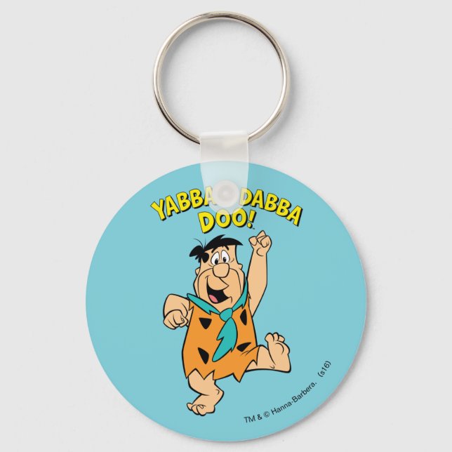 Porte-clés Fred Flintstone Yabba-Dabba Doo ! (Recto)