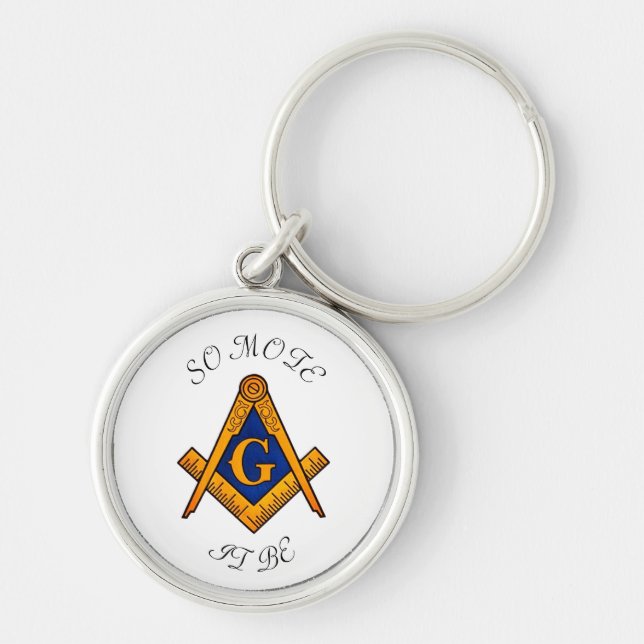 Porte-clés Freemason Carré et Compass Charité Masonic (Devant)