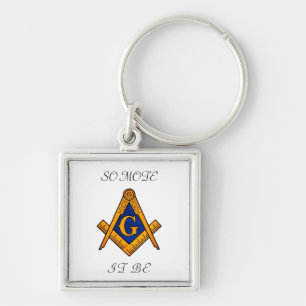 Porte-clés Freemason Carré et Compass Charity Clavier Masoniq