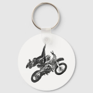 Porte-clés Freestyle avec moto de saleté