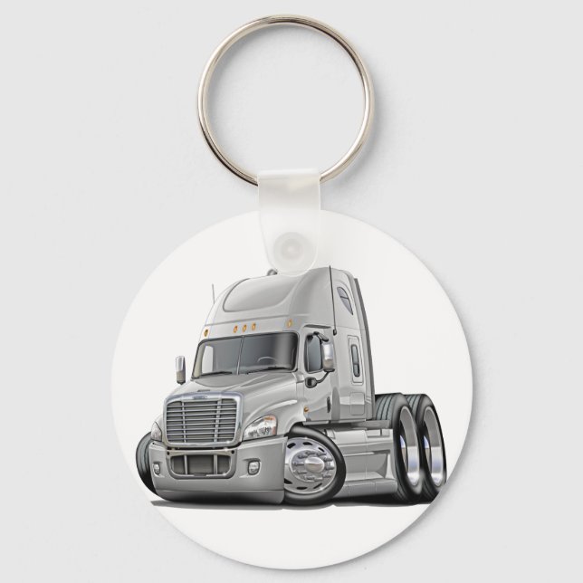 Porte-clés Freightliner Cascadia White Truck (Recto)