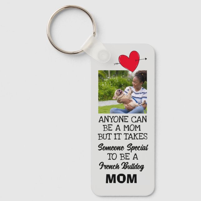 Porte-clés French Bulldog...Meilleure Maman Personnalisée Dou (Recto)