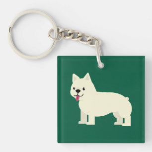 Porte-clés Frenchie Lover Green