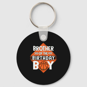 Porte-clés Frère De L'Anniversaire Garçon Frère Bysketbyll Bi