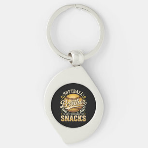 Porte-clés Frère de softball drôle Snacks Sports
