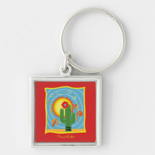Porte-clés Frida Kahlo Cactus Graphic