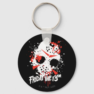 Porte-clés Friday the 13th Paint Splatter Hockey Mask