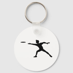 Porte-clés Frisbee Silhouette