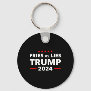 Porte-clés Frites contre mensonges Trump 2024 Frites français