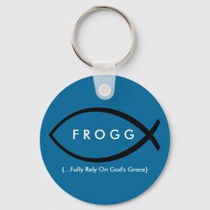 Porte-clés FROGG (Pleinement compter sur la grâce de Dieu) Po