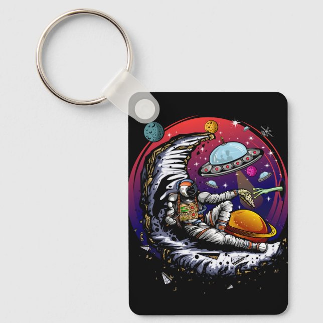 Porte-clés Fromage Space Moon (Recto)