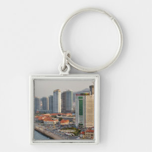 Porte-clés Front de mer avec la skyline de la ville de Yantai