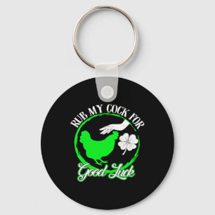 Porte-clés Frotte Mon Poulet Pour La Chance St Patrick 