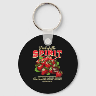 Porte-clés Fruit de l'Esprit Verset Biblique Chrétien Religie