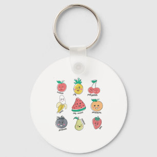 Porte-clés Fruit D'Esprit Vertus Cute Kawaii Christian Kids