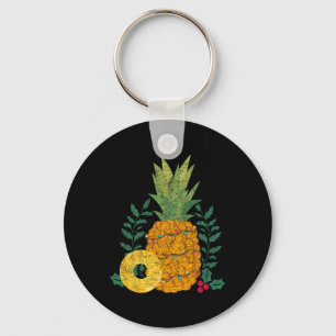 Porte-clés Fruit d'été hawaïen Ananas Noël tropical