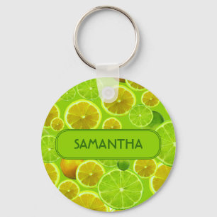 Porte-clés Fruits d'agrumes, citron et chaux Motif - Personna