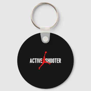Porte-clés Fun Active Shooter Bysketbyll Loisirs Sarcasm Men