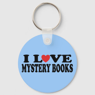 Porte-clés Fun I Love Mystery Books T-shirt