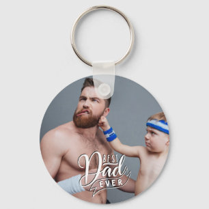 Porte-clés Fun Meilleur Papa Jamais Photo