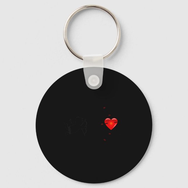 Porte-clés Fun Valentine's Day - Cud Heart &amp; Arrows Tee S (Recto)