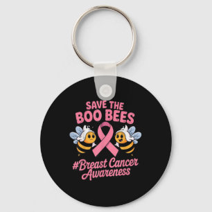 Porte-clés Funky Bees Ghost Boo Cerveau Cancer Sensibilisatio