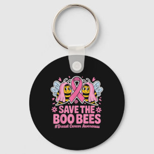 Porte-clés Funky Bees Ghost Boo Cerveau Cancer Sensibilisatio